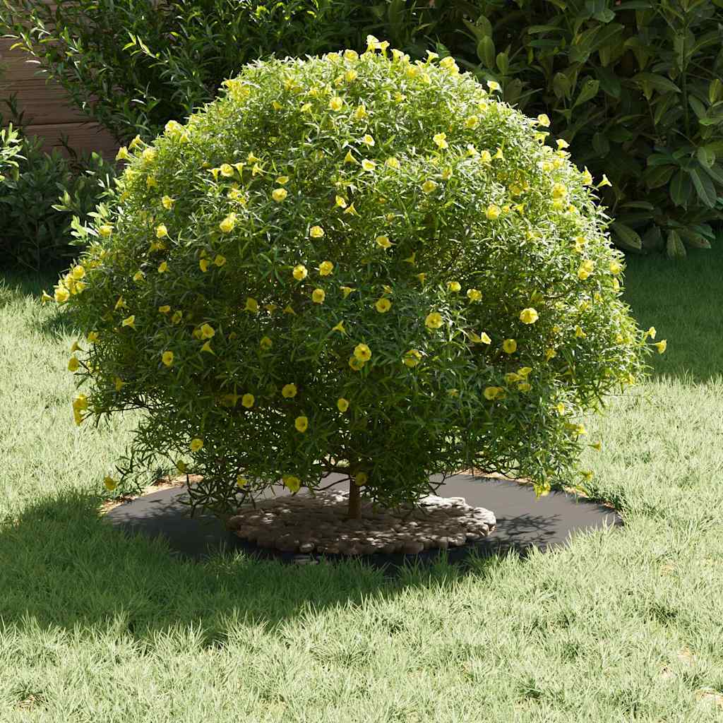 VidaXL adatto per anello per albero piatto nero ø30 60 cm in acciaio