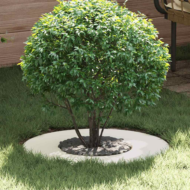 VidaXL apto para aro plano para árbol blanco ø30 60 cm acero