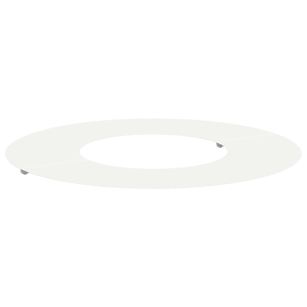 VidaXL apto para aro plano para árbol blanco ø30 60 cm acero