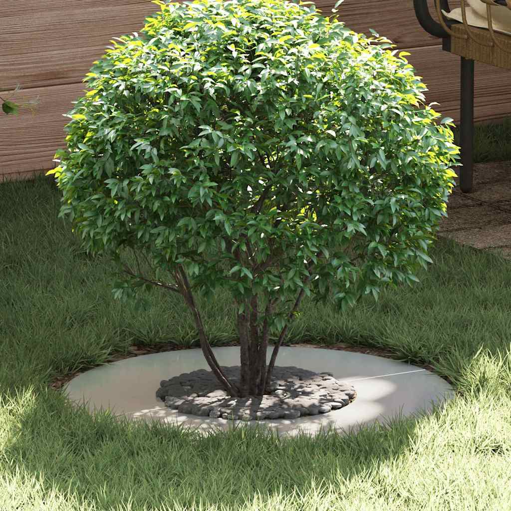 VidaXL adecuado para anillo de árbol plano plata ø30 60 cm