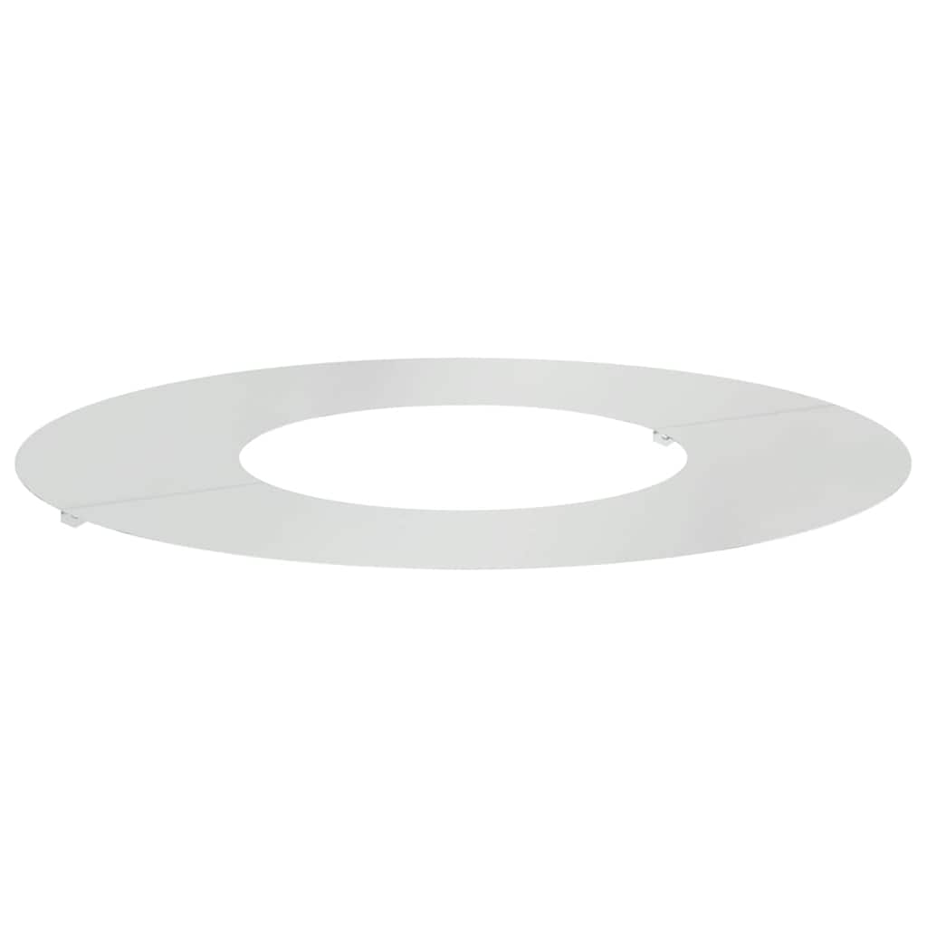 VidaXL adecuado para anillo de árbol plano plata ø30 60 cm