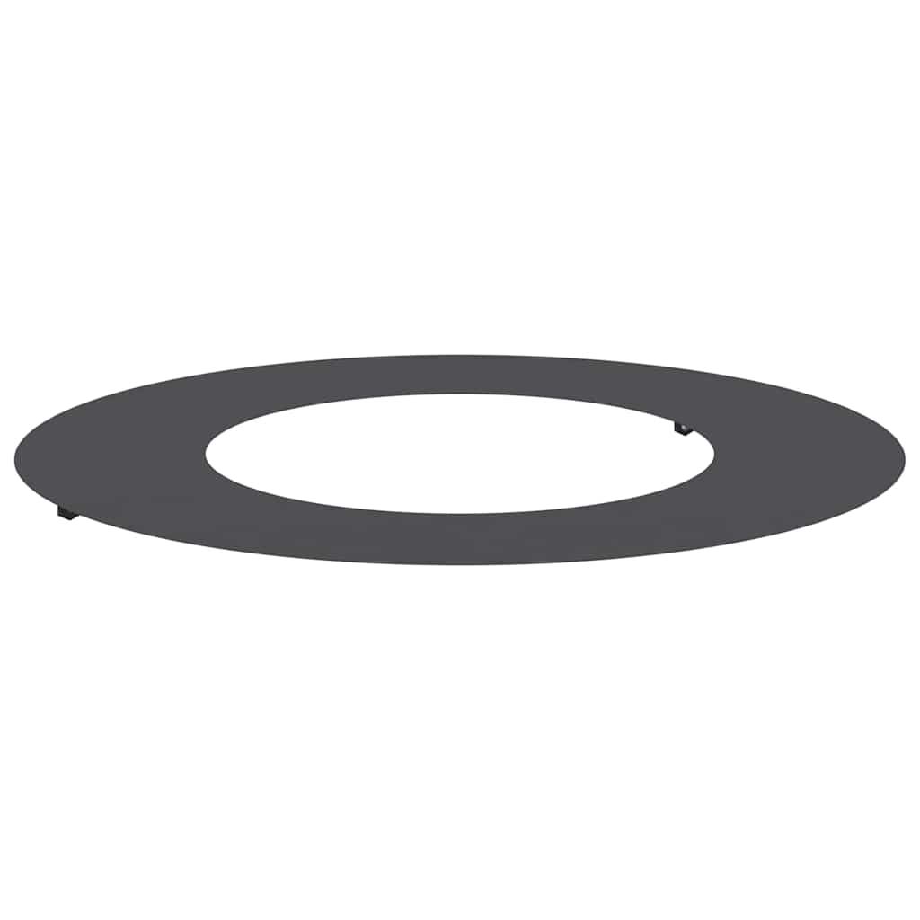 VidaXL adatto per anello per albero piatto nero ø40 70 cm in acciaio