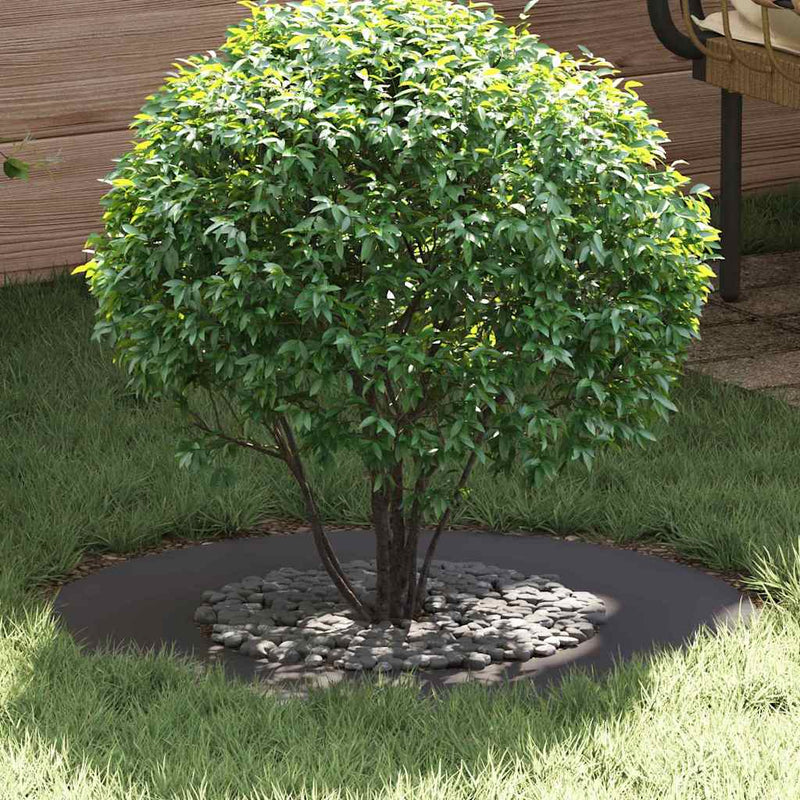 VidaXL adatto per anelli per alberi piatti 5 pz nero ø40 70 cm in acciaio