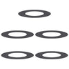 VidaXL adatto per anelli per alberi piatti 5 pz nero ø40 70 cm in acciaio