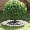 VidaXL apto para aro plano para árbol blanco ø40 70 cm acero