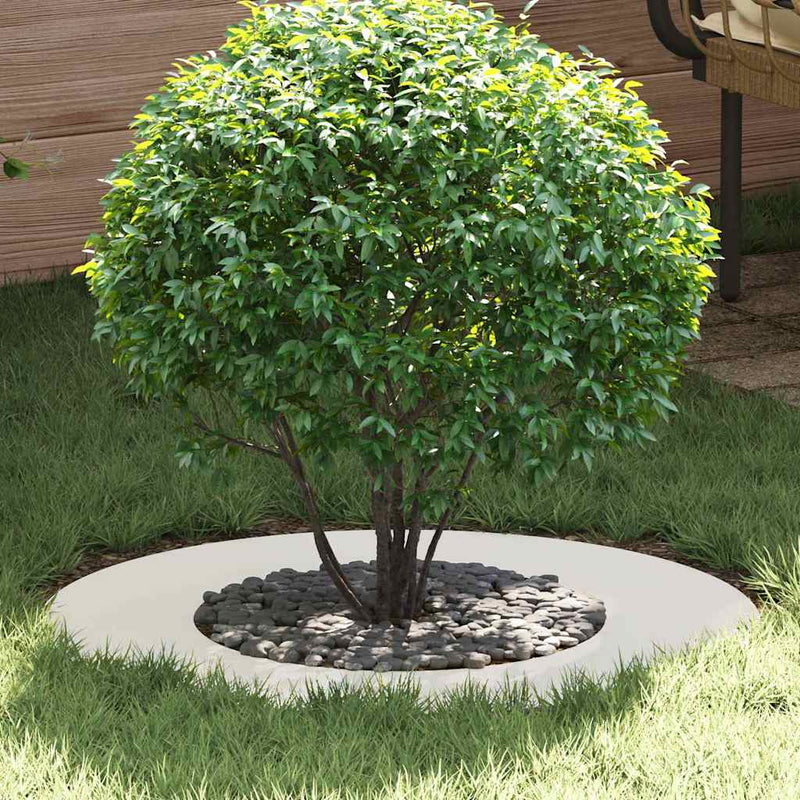 VidaXL apto para aro plano para árbol blanco ø40 70 cm acero