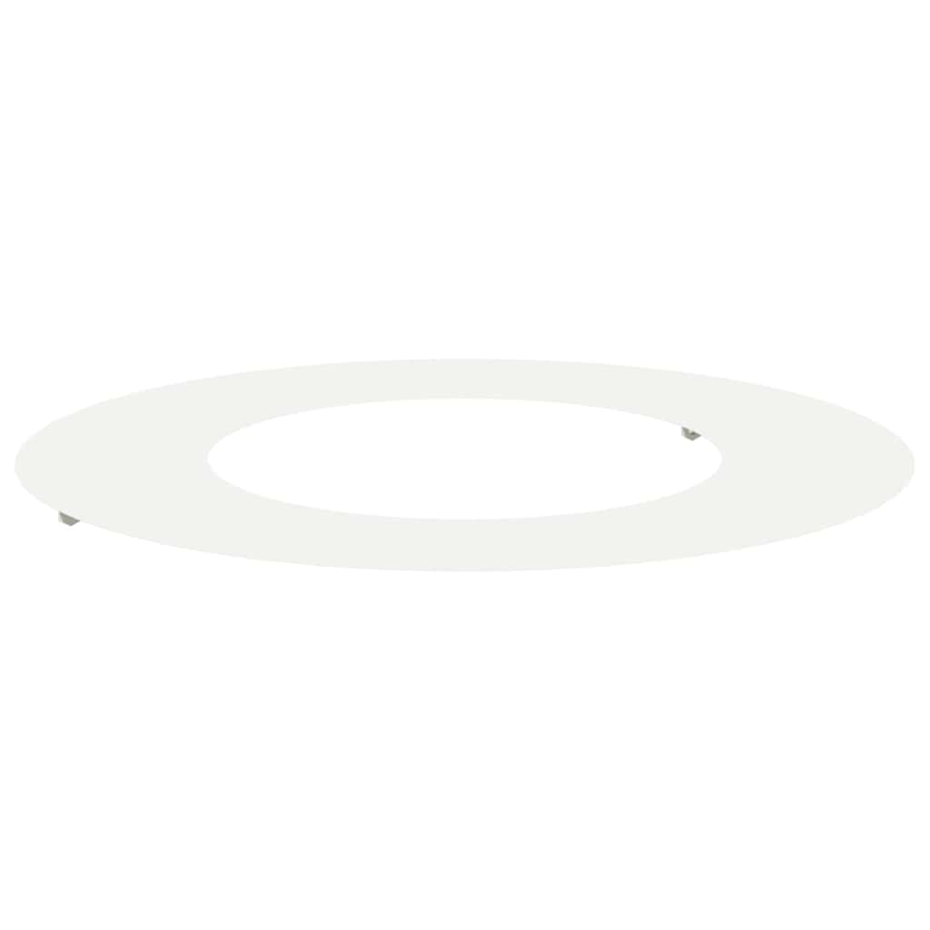 VidaXL apto para aro plano para árbol blanco ø40 70 cm acero