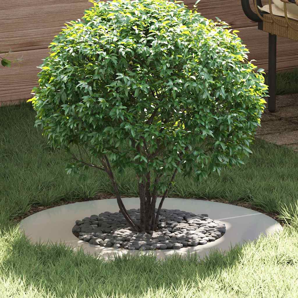VidaXL adatto per anelli per alberi piatti 5 pz argento ø40 70 cm