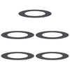 VidaXL adatto per anelli per alberi piatti 5 pz nero ø50 80 cm acciaio