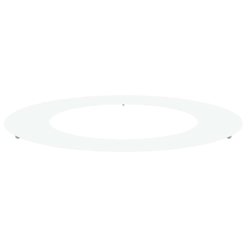 VidaXL apto para aro plano para árbol blanco ø50 80 cm acero