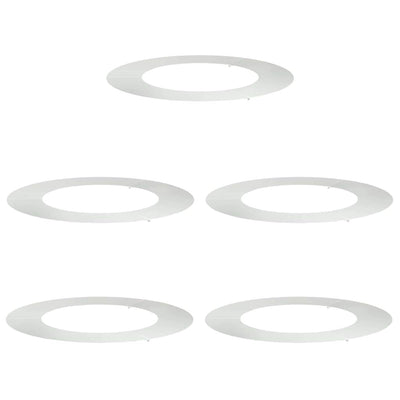Vidaxl geschikt voor platte boomringen 5 pcs zilver ø50 80 cm