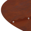 Vidaxxl apto para aro plano para árbol marrón ø50 80 cm acero corten