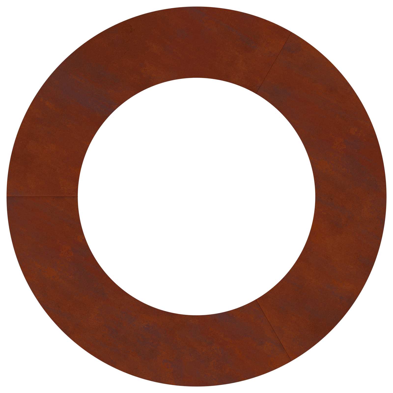 Vidaxxl adatto per anello albero piatto marrone ø50 80 cm acciaio corten