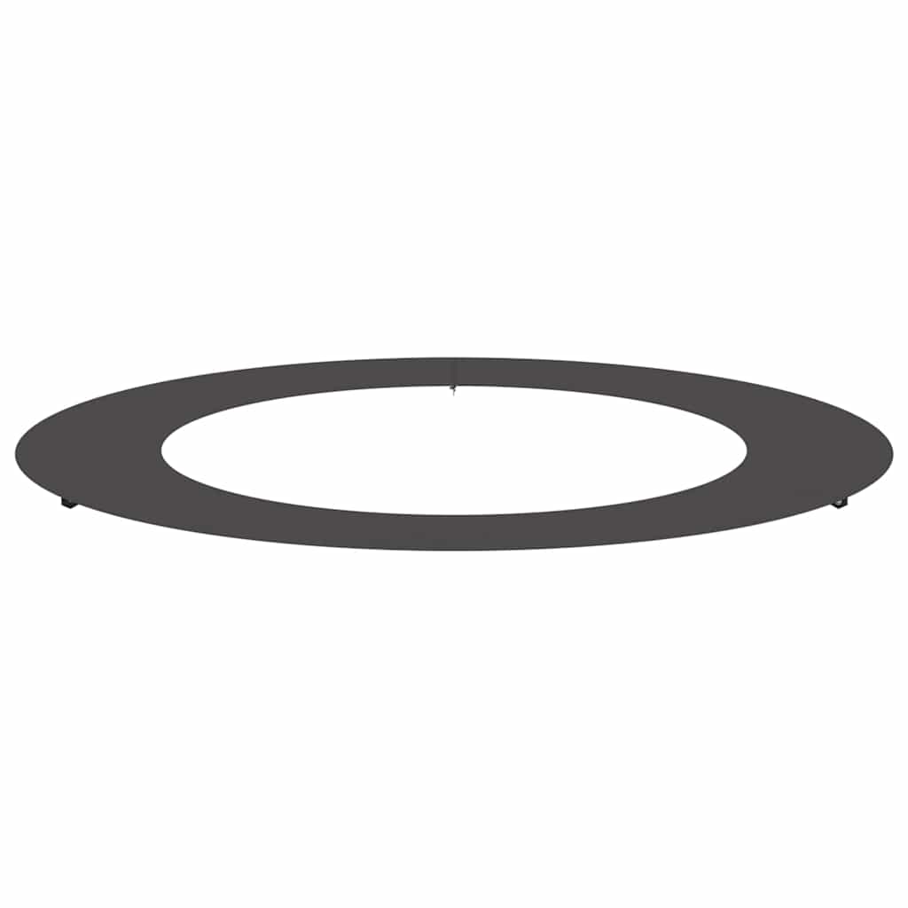 VidaXL adatto per anello per albero piatto nero ø60 90 cm in acciaio