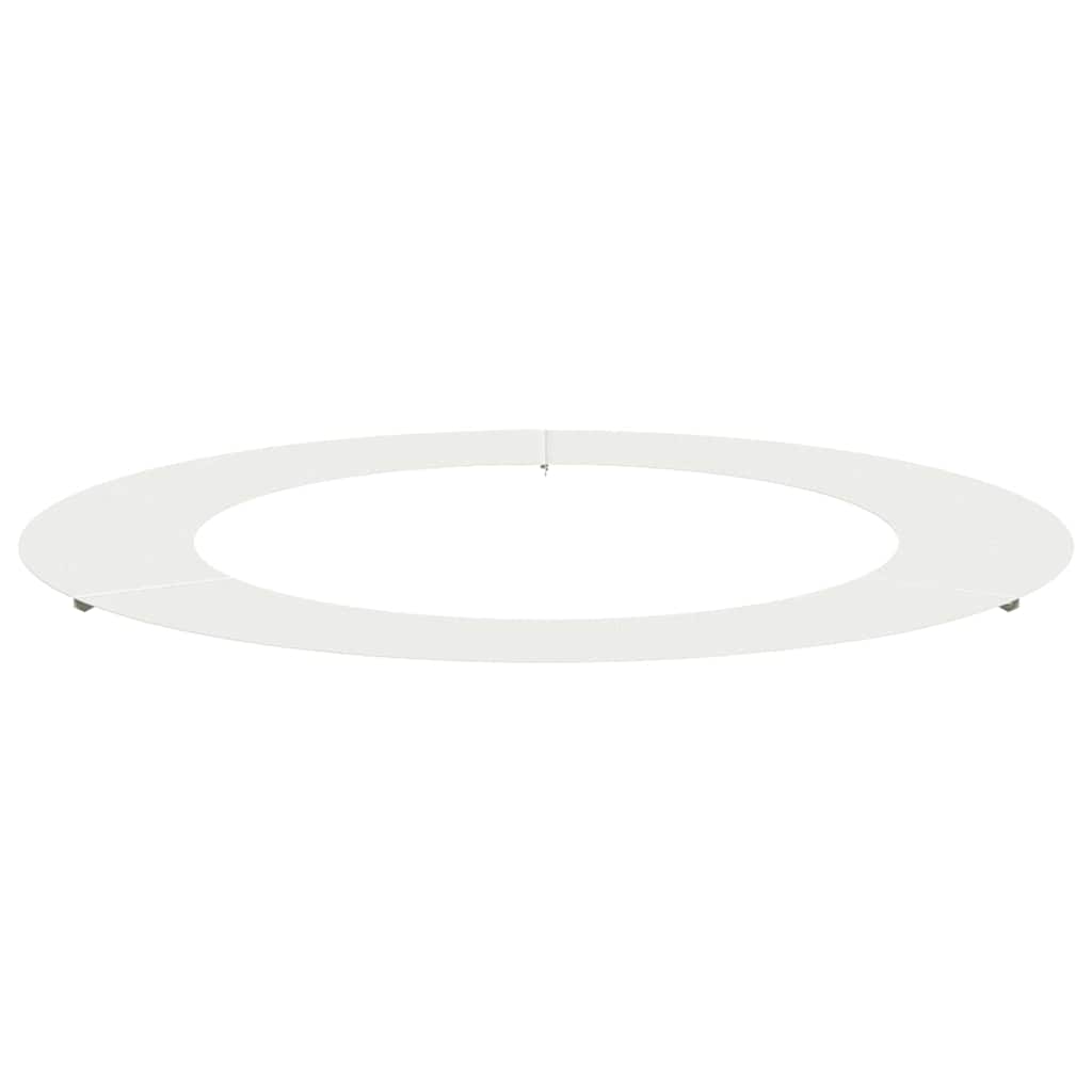 VidaXL apto para aro plano para árbol blanco ø60 90 cm acero