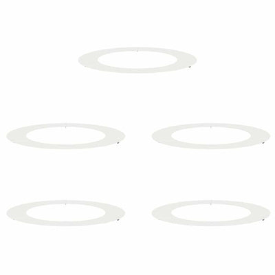 Vidaxl geschikt voor platte boomringen 5 pcs wit ø60 90 cm staal