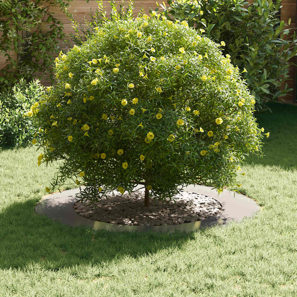 VidaXL adatto per anelli per alberi piatti 5 pz argento ø60 90 cm