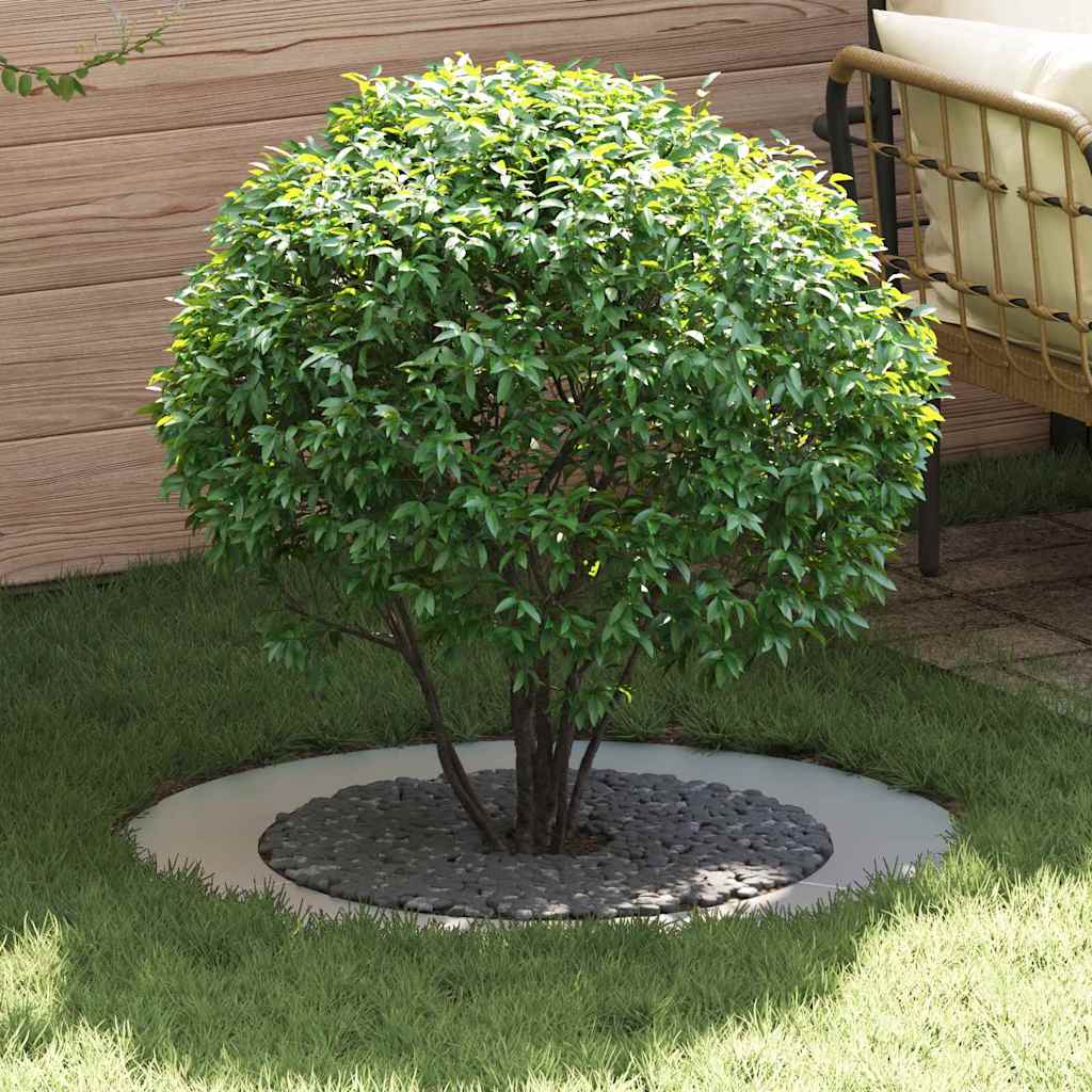 VidaXL adatto per anello per albero piatto argento ø60 90 cm