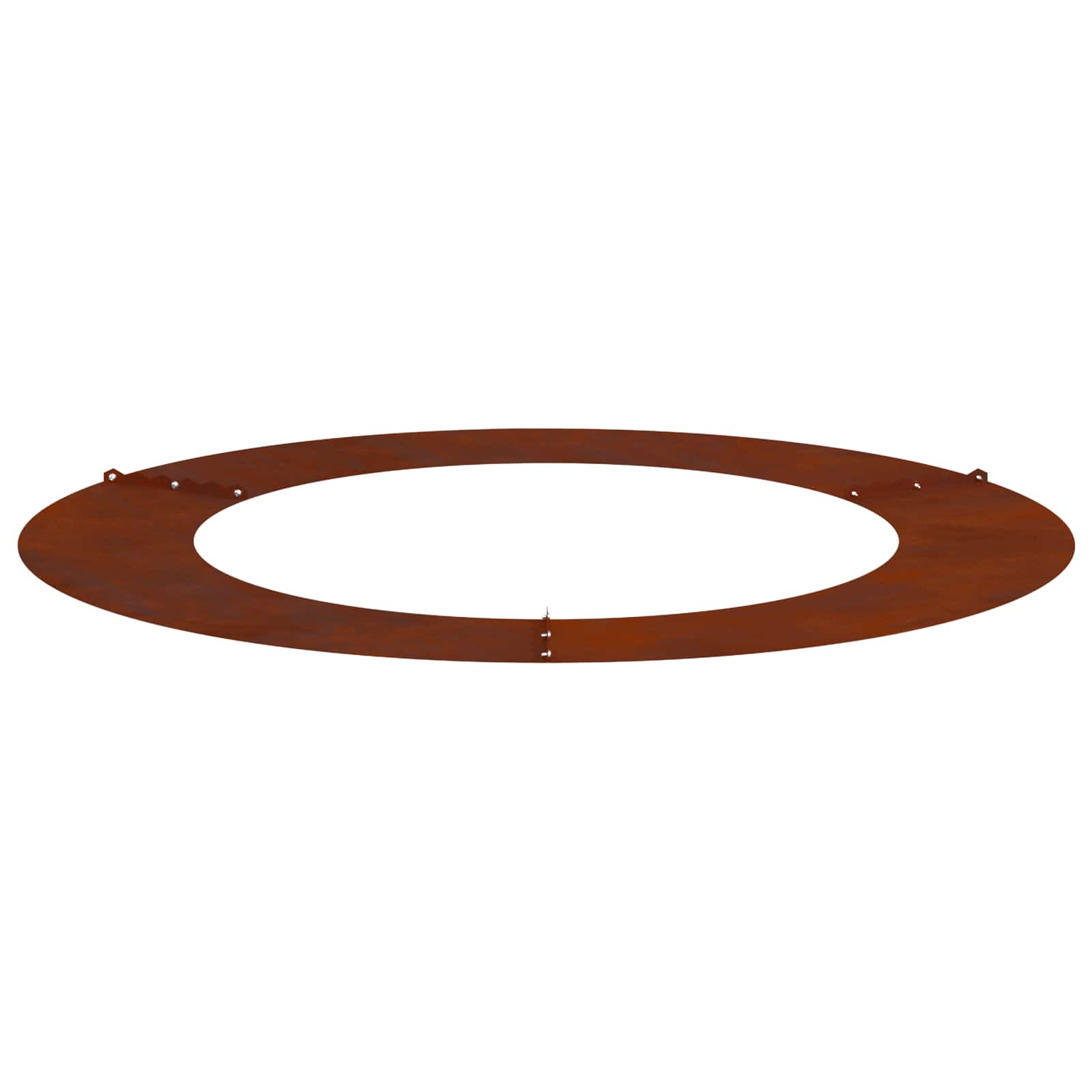 VidaXL adatto per anello per albero piatto marrone ø60 90 cm in acciaio corten