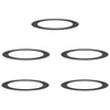 VidaXL adatto per anelli per alberi piatti 5 pz nero ø90 120 cm in acciaio