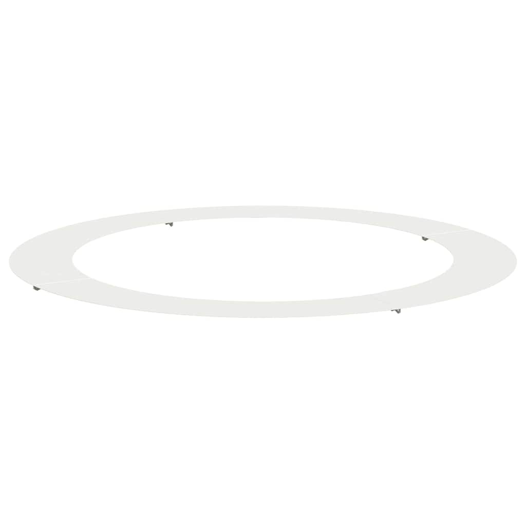 VidaXL apto para aro plano para árbol blanco ø90 120 cm acero