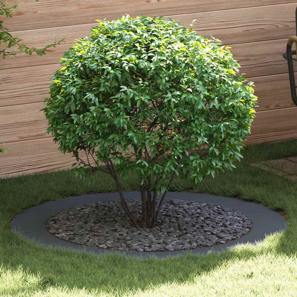 VidaXL adecuado para anillos de árbol planos 5 piezas antracita ø90 120 cm
