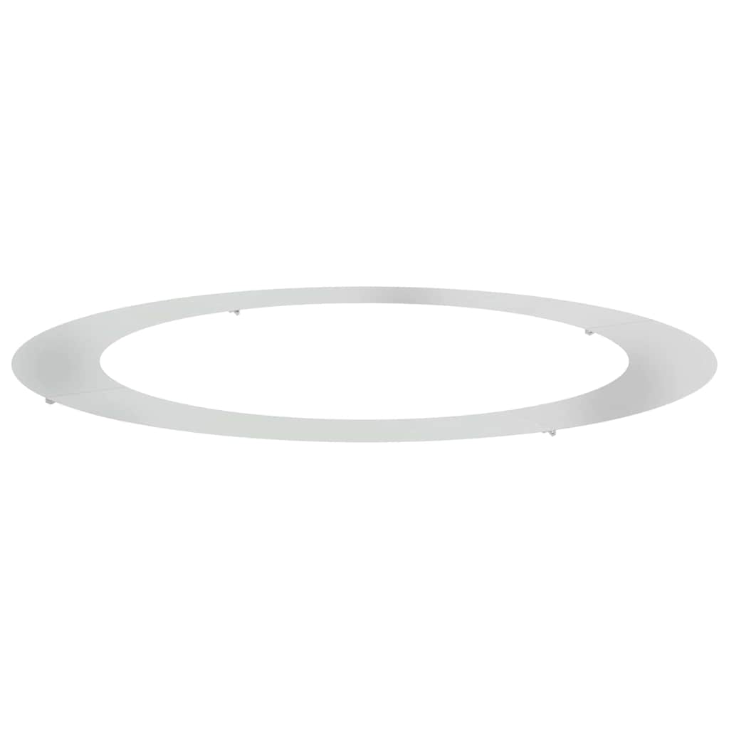VidaXL adecuado para anillo de árbol plano plata ø90 120 cm