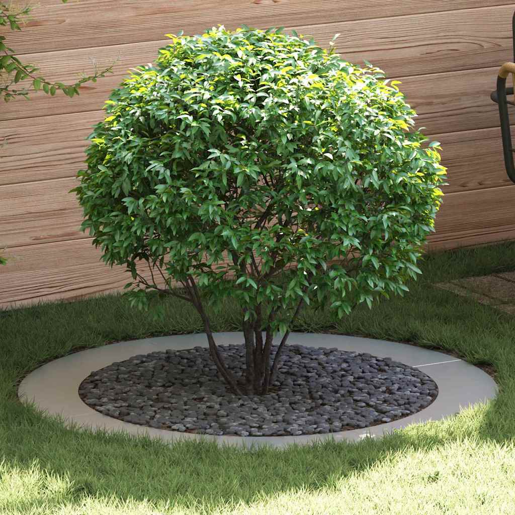 VidaXL adatto per anelli per albero piatti 5 pz argento ø90 120 cm