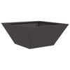 Vidaxl tuin bloempot zwart 35 x 35 x 15 cm koudgewalst staal