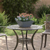Vidaxl macetero de jardín 5 piezas antracita 35 x 35 x 15 cm acero laminado en frío