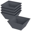 Vidaxl macetero de jardín 5 piezas antracita 35 x 35 x 15 cm acero laminado en frío