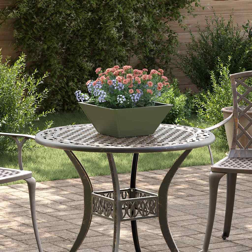 Vidaxl tuin bloempot 5 pcs olijf groen 35 x 35 x 15 cm