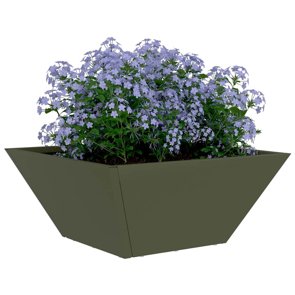 Vidaxl tuin bloempot 5 pcs olijf groen 35 x 35 x 15 cm
