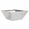 VidaXL macetero de jardín plateado 35 x 35 x 15 cm acero inoxidable
