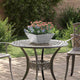 VidaXL macetero de jardín 5 piezas plateado 35 x 35 x 15 cm acero inoxidable
