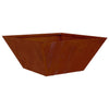 Vidaxl macetero de jardín oxidado 35 x 35 x 15 cm acero corten