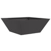 Vidaxl macetero de jardín negro 40 x 40 x 15 cm acero laminado en frío