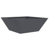 Vidaxl macetero de jardín antracita 40 x 40 x 15 cm acero laminado en frío