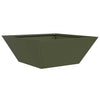 Vidaxl tuin bloempot olijf groen 40 x 40 x 15 cm koudgewalst staal