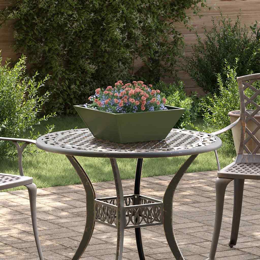 Vidaxl tuin bloempot 5 pcs olijf groen 40 x 40 x 15 cm