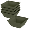 Vidaxl tuin bloempot 5 pcs olijf groen 40 x 40 x 15 cm