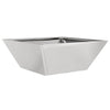 VidaXL macetero de jardín plateado 40 x 40 x 15 cm acero inoxidable