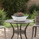 Vidaxl tuin bloempot zilver 40 x 40 x 15 cm gegalvaniseerd staal