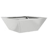 Vidaxl tuin bloempot zilver 40 x 40 x 15 cm gegalvaniseerd staal
