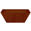 Vidaxl tuin bloempot 5 pcs roestig 40 x 40 x 15 cm cortenstaal