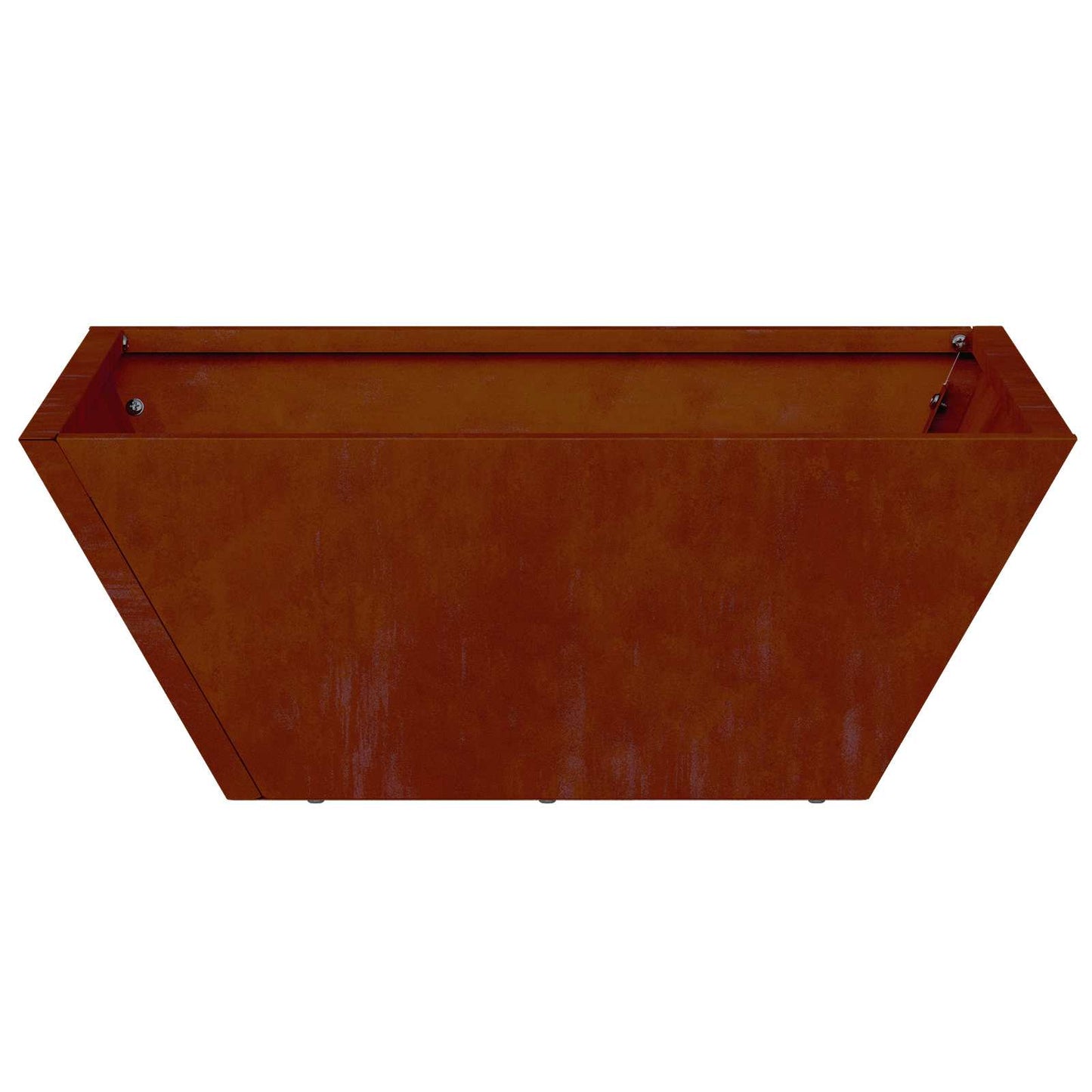 Vidaxl tuin bloempot 5 pcs roestig 40 x 40 x 15 cm cortenstaal