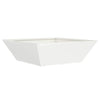 Vaso da fiori da giardino Vidaxl bianco 50 x 50 x 15 cm in acciaio laminato a freddo