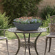 Vidaxl macetero de jardín 5 piezas antracita 50 x 50 x 15 cm acero laminado en frío