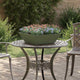 Vidaxl macetero de jardín 5 piezas verde oliva 50 x 50 x 15 cm