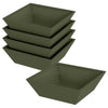 Vidaxl tuin bloempot 5 pcs olijf groen 50 x 50 x 15 cm